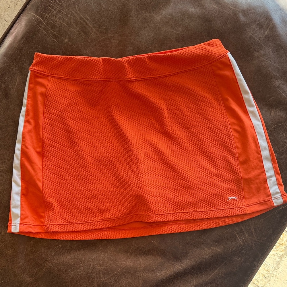 Slazenger Orange Athletic Skort / Skirt-Short — Built-In Shorts — Size M.